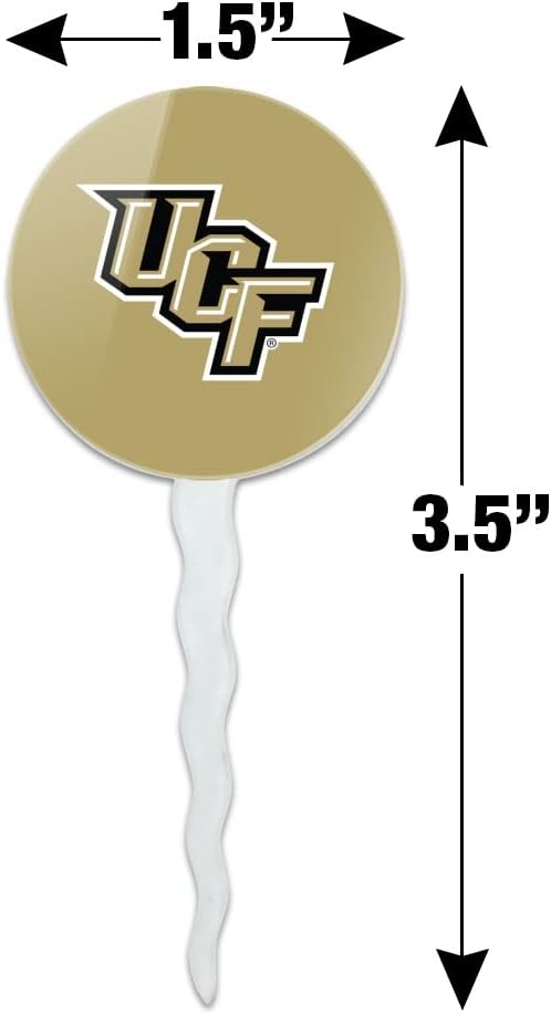 GRAPHICS & MORE Central Florida Primary Logo Cupcake Picks Toppers Decoration Set of 6