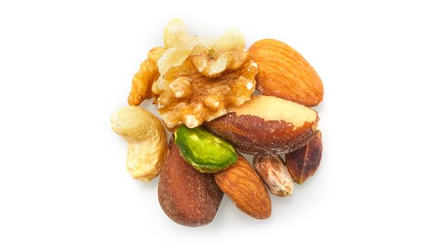 Yupik Raw Mix Nuts, 1 lb, Premium Natural Mixed Nuts with Almonds, Walnuts, Pistachios, Cashews, and Brazil Nuts, Healthy Snack,Brown (Pack of 6)