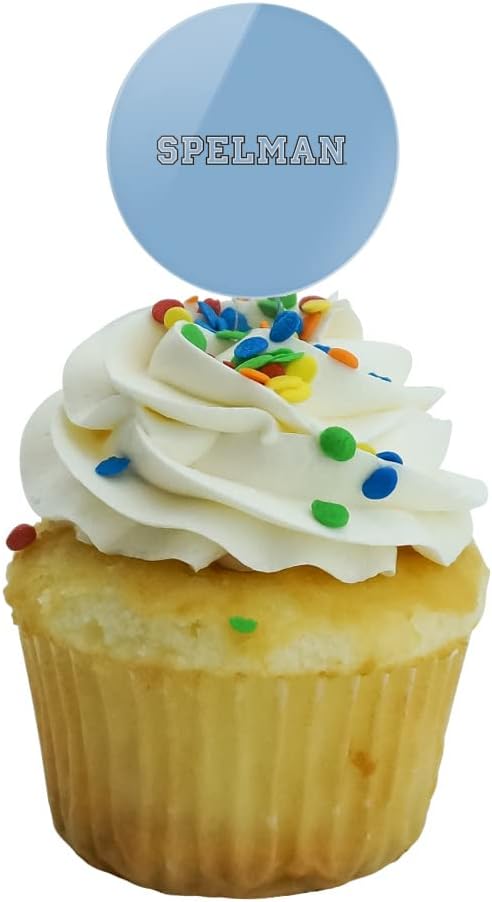 Spelman College Primary Logo Cupcake Picks Toppers Decoration Set of 6