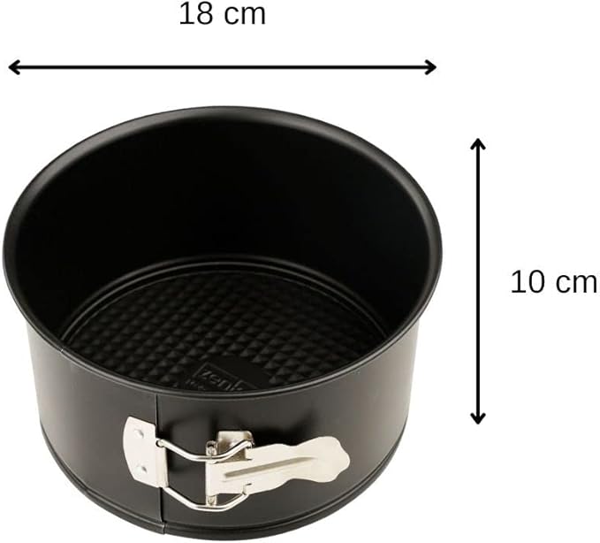 Zenker 7.28-inch Nonstick Bakeware Springform Baking Pan/Springform Cake Pan/Cheesecake Pan With Grips, Round
