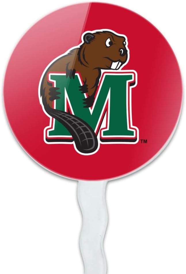 Minot State University Primary Logo Cupcake Picks Toppers Decoration Set of 6