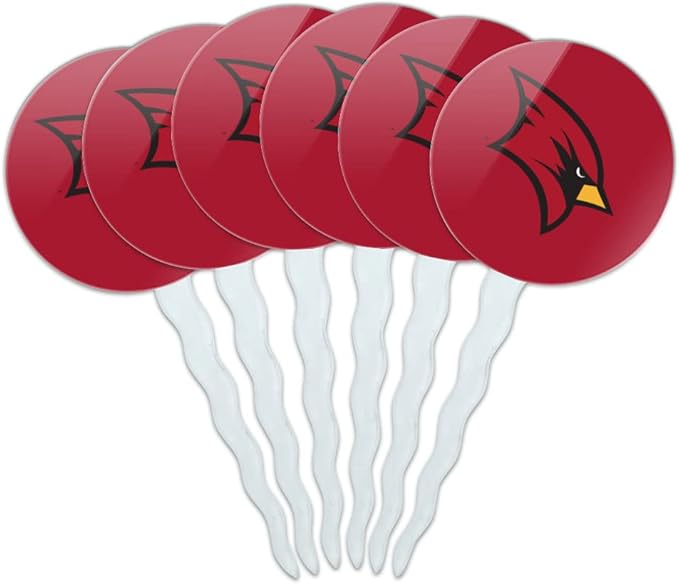 Saginaw Valley State Primary Logo Cupcake Picks Toppers Decoration Set of 6