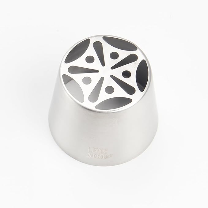 Extra Large Russian Piping Tips for Marshmallows Stainless Steel Flower Frosting Nozzles many styles Cake Decorating Baking tool for Buttercream, Cupcakes Cookies(SL05)