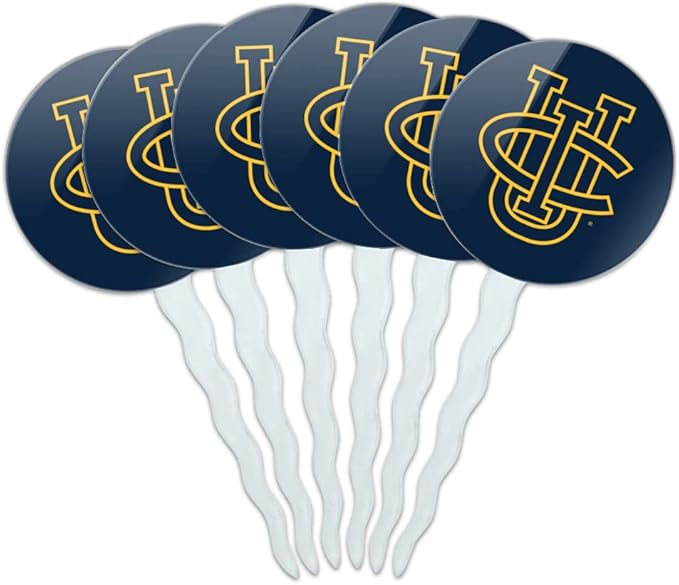 GRAPHICS & MORE UC Irvine Primary Logo Cupcake Picks Toppers Decoration Set of 6
