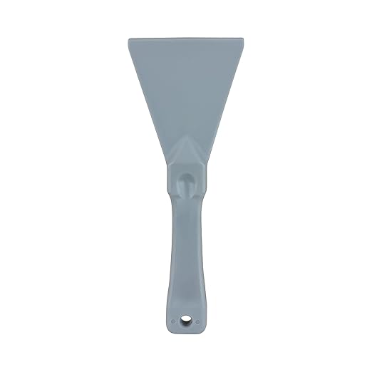 SPARTA Polypropylene Scraper Tool Food Safe Scraper for Removing Caked-On Residue in Commercial Kitchens, Plastic, 7.82 x 3 Inches, Gray, (Pack of 12)