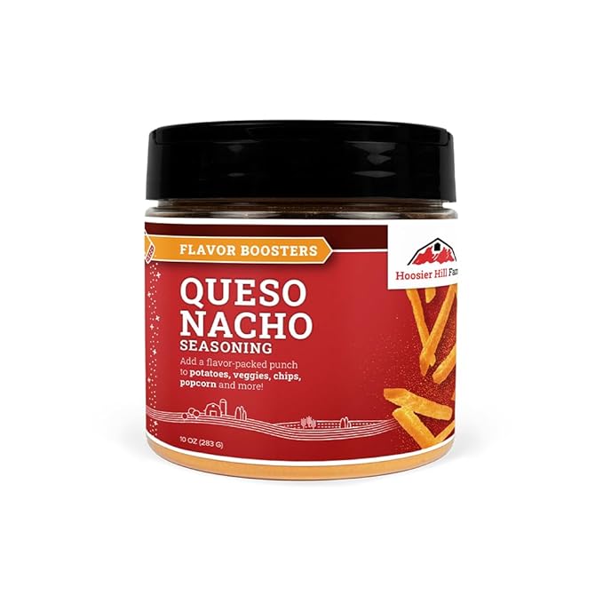 Hoosier Hill Farm Queso Nacho Seasoning, Flavor Boosters, 10oz (Pack of 1)