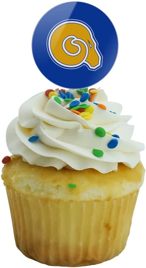 Albany State University Primary Logo Cupcake Picks Toppers Decoration Set of 6