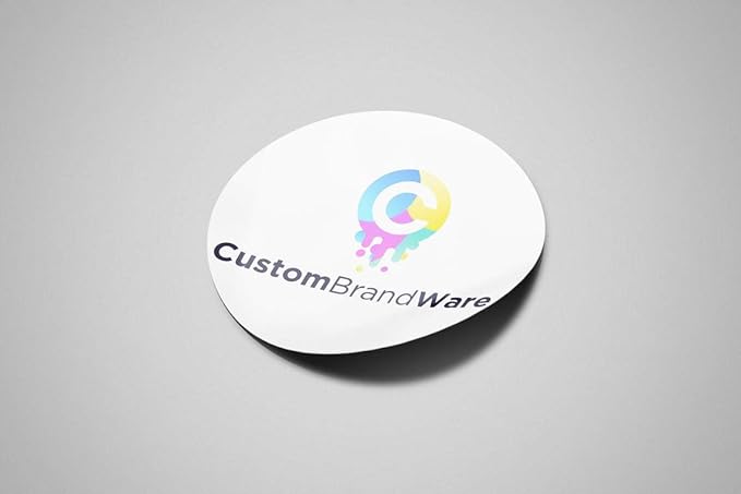 50+ Custom Circle Sticker Labels, Gloss/Matte Custom Sticker, Any Text + Image, Your Logo Design is Printed on Premium Paper (3.5 inch Circle)