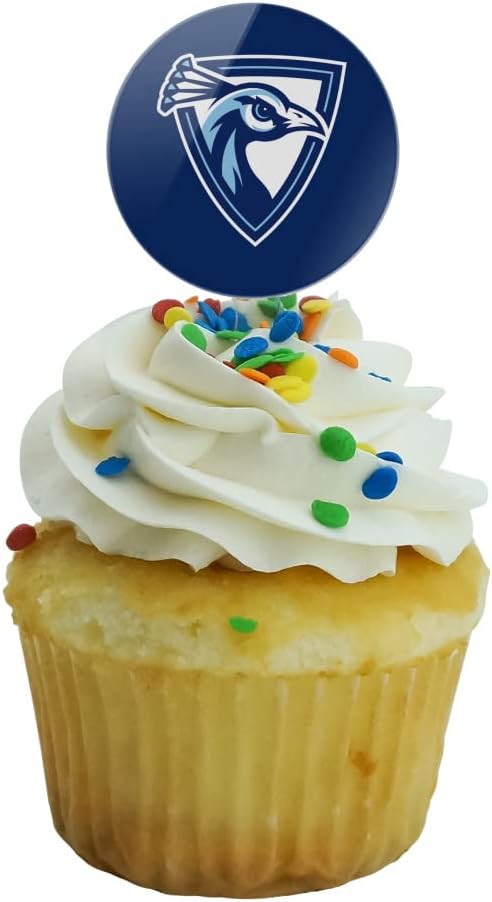 Upper Iowa University Primary Logo Cupcake Picks Toppers Decoration Set of 6