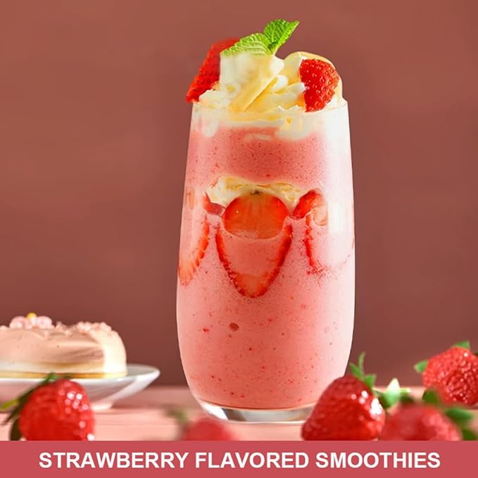 Fraunitsh Strawberry Powder 7.05oz | Freeze Dried Strawberries Powder | Natural Fruit Powder Berry Source | Strawberry Flavoring for Drinks, Cakes, Smoothie, Icing | No Sugar Added & No Additives