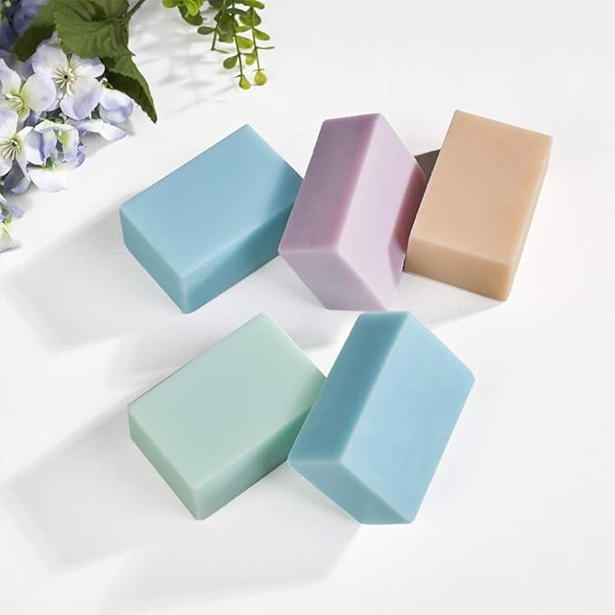 Thick Rectangle Silicone Soap Mold 4oz, 12 Bar Soap Mold for Soap Making, Thick and Durable with Flat Sides and Smooth Lines