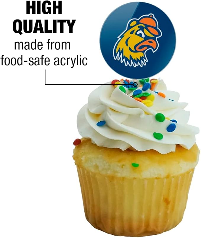 Trinity College Primary Logo Cupcake Picks Toppers Decoration Set of 6