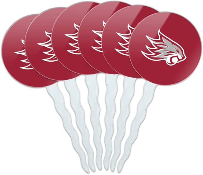 California State University Chico Primary Logo Cupcake Picks Toppers Decoration Set of 6