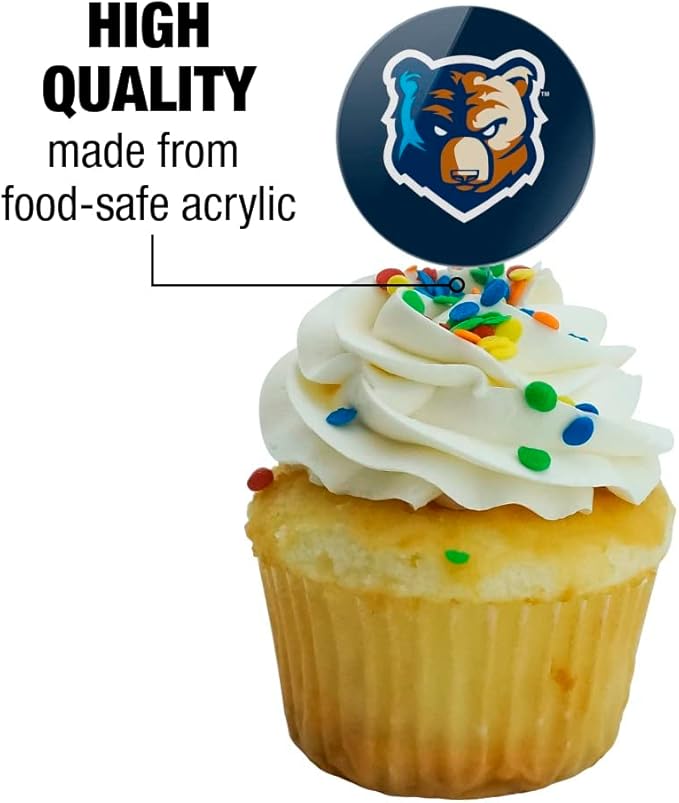 Bob Jones University Primary Logo Cupcake Picks Toppers Decoration Set of 6