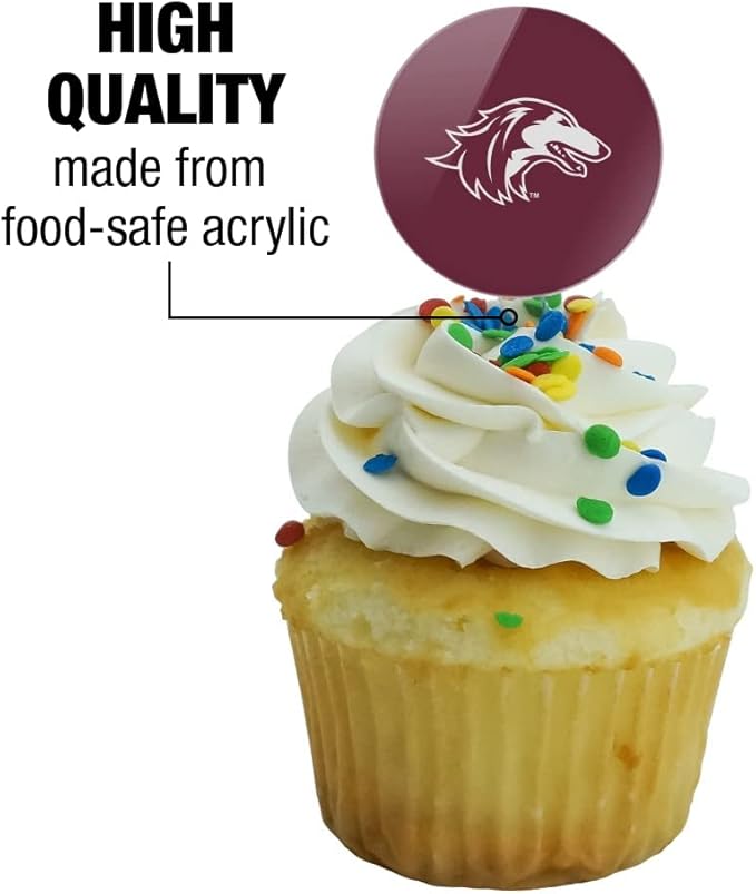 SIU Primary Logo Cupcake Picks Toppers Decoration Set of 6