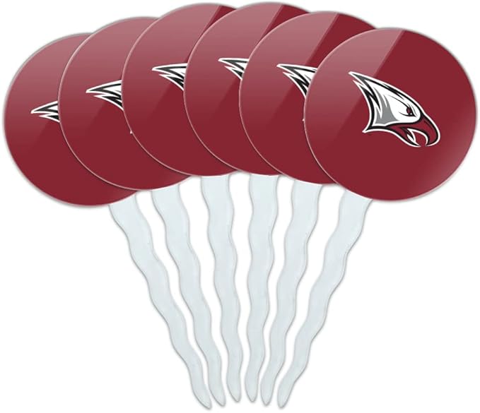 North Carolina Central Primary Logo Cupcake Picks Toppers Decoration Set of 6
