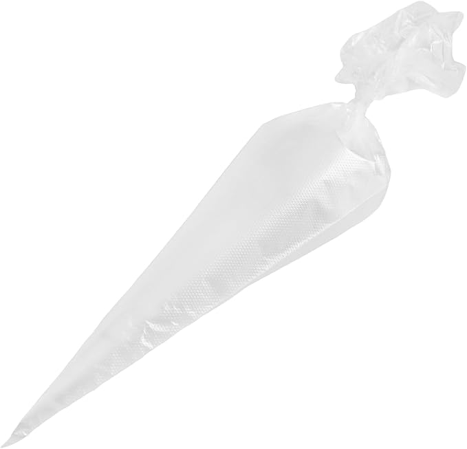 JAPCHET 400 PCS 21 Inch Large Piping Bags, Disposable Clear Plastic Pastry Bags, Thickened Cake Decorating Bag for Dessert, Pastry, Cupcake, Cookies