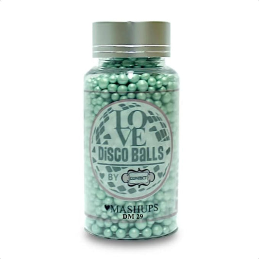 Confect Love Mint Green Pearl Disco Ball Mashups - Decorative Cake Decorating Sprinkles, Edible Sprinkles for Cakes, Cupcakes, and Desserts | Vegan, Gluten-Free, Soy-Free, Dairy-Free, Palm Oil-Free – 4.2 Oz