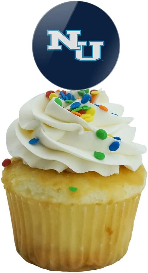 Northwood University Primary Logo Cupcake Picks Toppers Decoration Set of 6