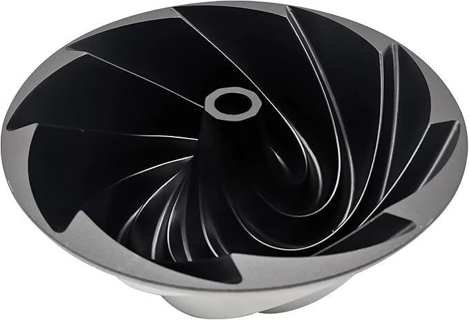 Charlotte Cake Mold, 8 Inch Cake Pan Aluminium Kitchen Accessories Decoration Christmas Wedding Valentine’s 3D Charlotte Cake Pan (Swirl Shape)