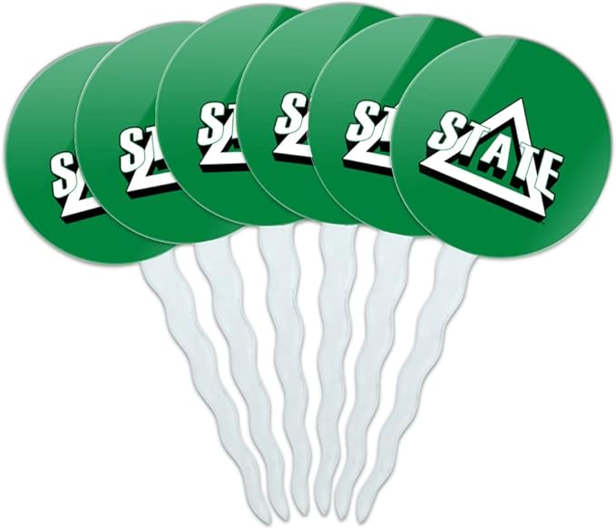Delta State Primary Logo Cupcake Picks Toppers Decoration Set of 6