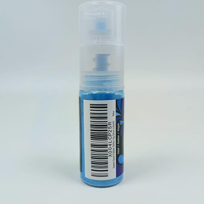 Sweet Spell Edible Cake Glitter Spray – Shimmering Magic for Cakes Decorating & Cocktails – 100% Edible, Food-Grade, Vegan, Gluten-Free (Blue)