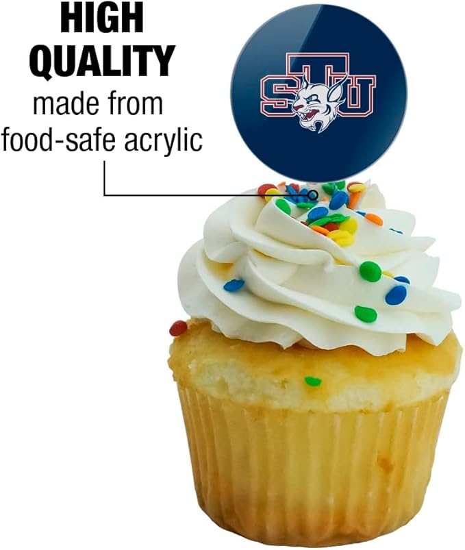 St. Thomas University Primary Logo Cupcake Picks Toppers Decoration Set of 6