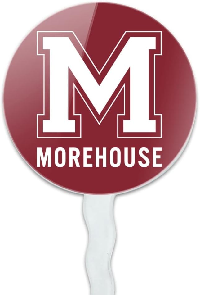 Morehouse College Primary Logo Cupcake Picks Toppers Decoration Set of 6