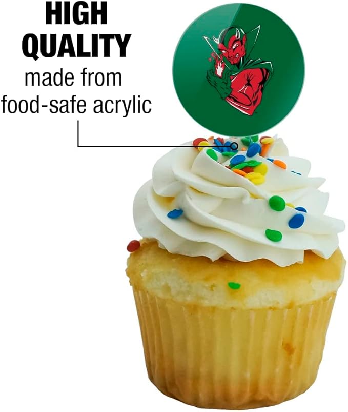 GRAPHICS & MORE Mississippi Valley State University Primary Logo Cupcake Picks Toppers Decoration Set of 6