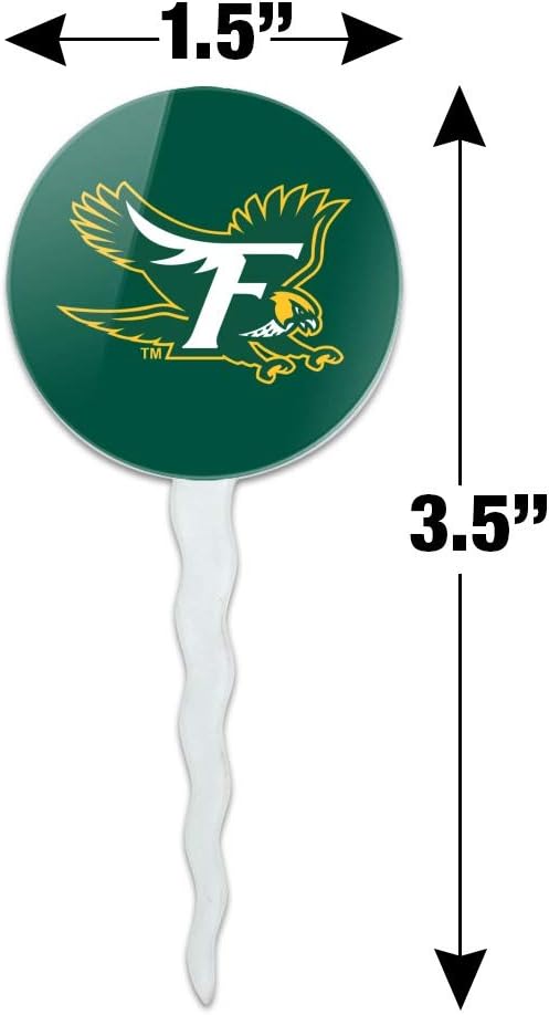 Fitchburg State University Falcons Logo Cupcake Picks Toppers Decoration Set of 6