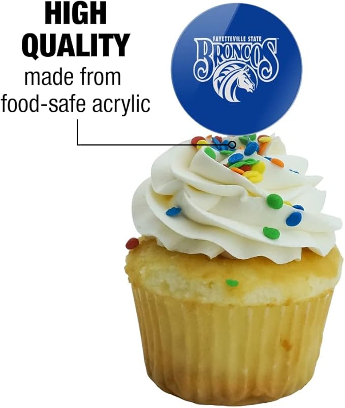 Fayetteville State Primary Logo Cupcake Picks Toppers Decoration Set of 6