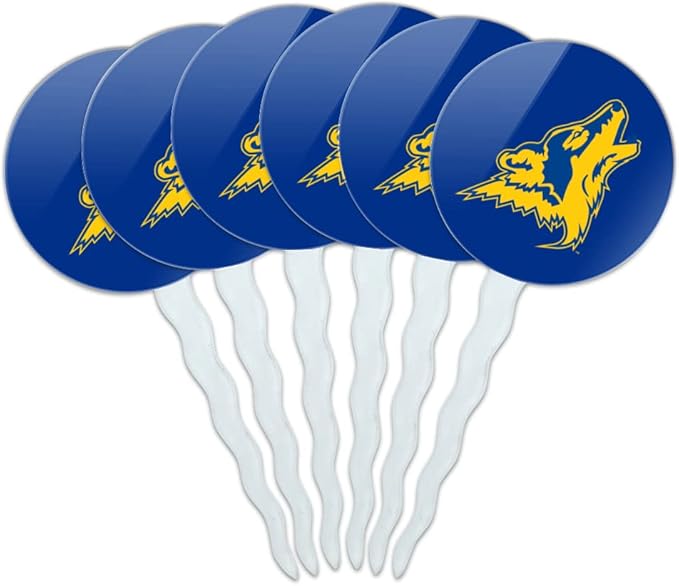 College of Southern Nevada Primary Logo Cupcake Picks Toppers Decoration Set of 6