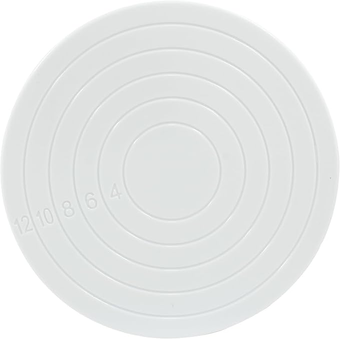 1 Pcs Cake Decorating Turntable - 5.5 Inch Revolving Cake Stand - Cookie Decorating Swivel Stand for Kitchen Cake Baking - White