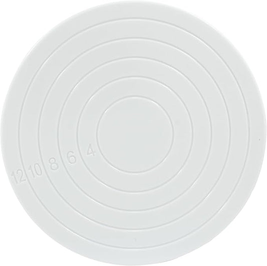 1 Pcs Cake Decorating Turntable - 5.5 Inch Revolving Cake Stand - Cookie Decorating Swivel Stand for Kitchen Cake Baking - White