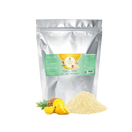Pineapple Extract Powder 20:1, Rich in Bromelain for Digestion, Immune & Joint Support, Natural Tropical Flavor for Smoothies, Baking, No Sugar Added, Vegan, Gluten-Free & Non GMO (1000g)