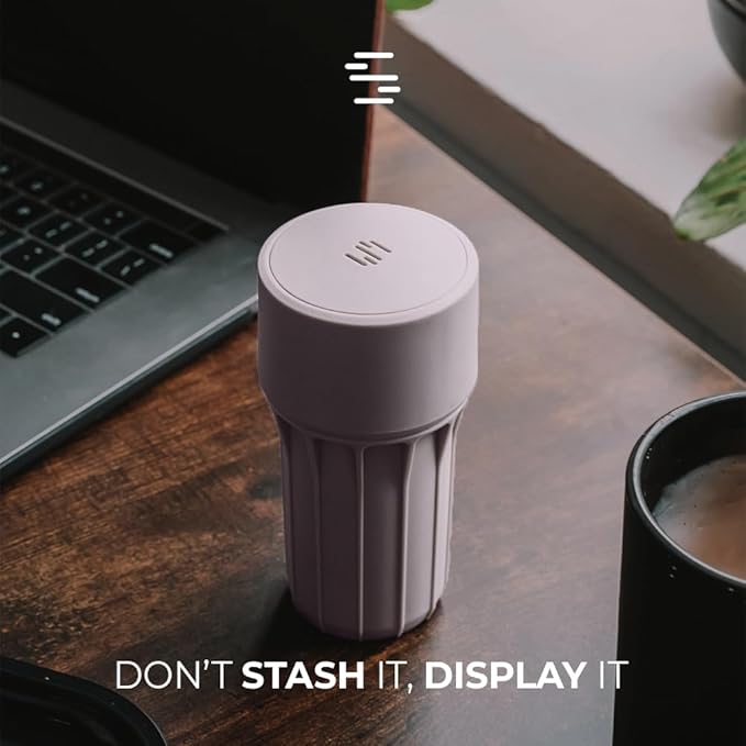 Staze Preserve Vacuum Sealed Storage Jars (148ml) | Patented Smell Proof Containers | Herb Storage & Food Storage Container with Protection -(SHROOM)