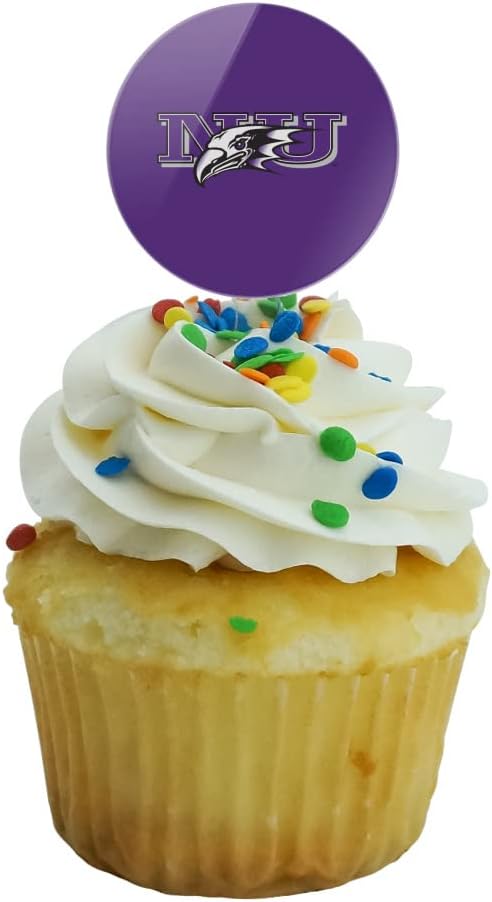 Niagara University Primary Logo Cupcake Picks Toppers Decoration Set of 6