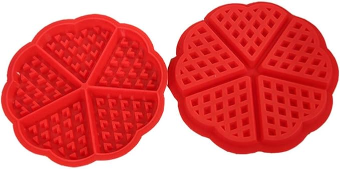 Silicone Waffle Mold - Muffin Pan, Cake Chocolate Baking Tray for Candy Soap - Flower/Square Shape