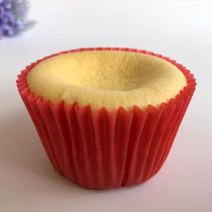 Red Cupcake Liners Standard Greaseproof Paper Baking Cups, 300-Count
