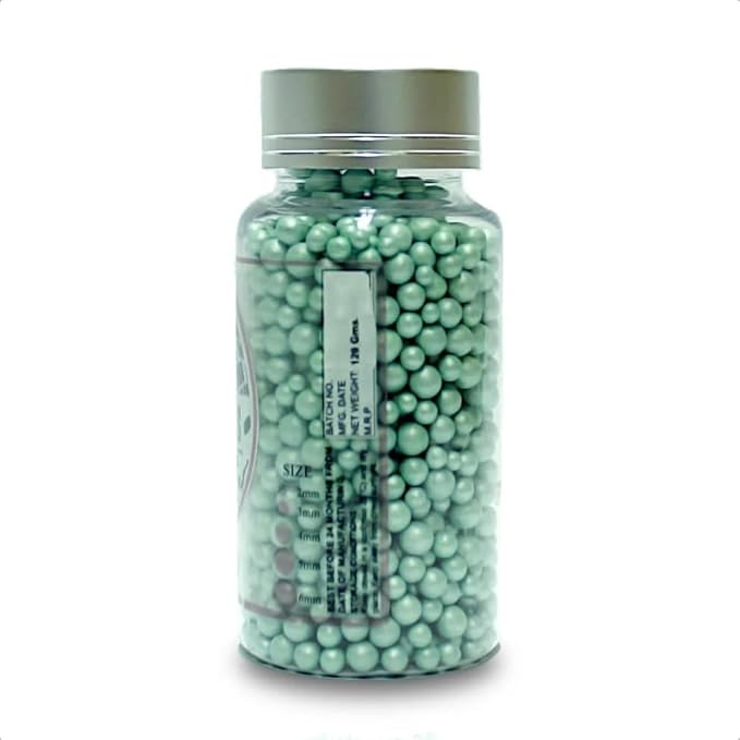 Confect Love Mint Green Pearl Disco Ball Mashups - Decorative Cake Decorating Sprinkles, Edible Sprinkles for Cakes, Cupcakes, and Desserts | Vegan, Gluten-Free, Soy-Free, Dairy-Free, Palm Oil-Free – 4.2 Oz