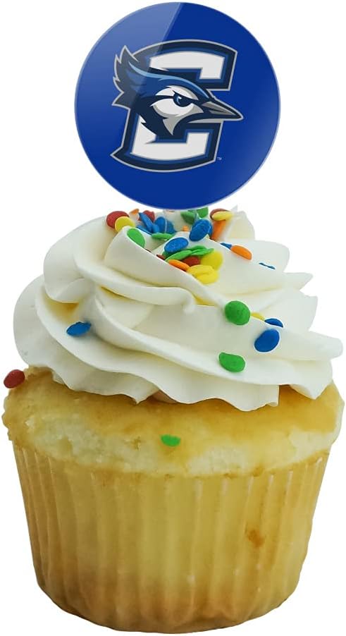 Creighton University Primary Logo Cupcake Picks Toppers Decoration Set of 6