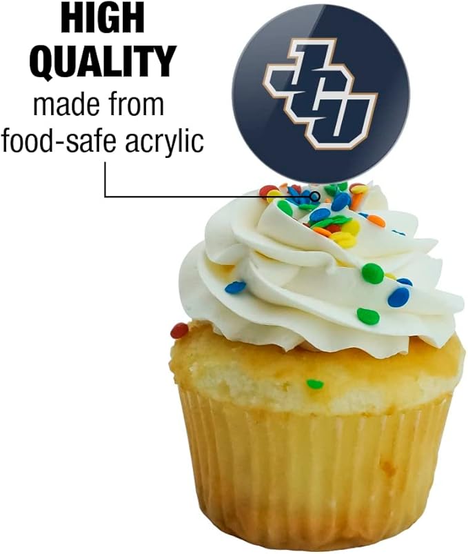 GRAPHICS & MORE John Carroll University Primary Logo Cupcake Picks Toppers Decoration Set of 6