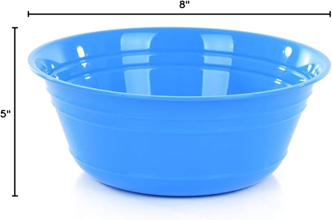 Mintra Home Snack Bowls (Large 2pk (4L), Blue)