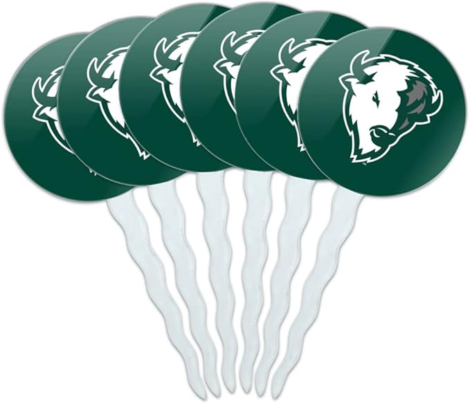 Williston State College Primary Logo Cupcake Picks Toppers Decoration Set of 6