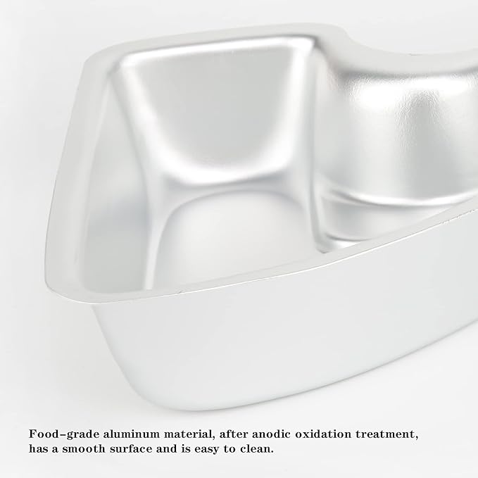 Number 2 Shaped Cake Pan, DIY 3D Two-year Old Birthday Cake Pan, Aluminum Cake Mould Nonstick Baking Tools