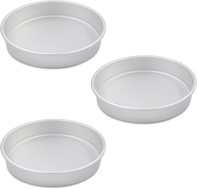 9×2 round Cake Pans Set of 3,Aluminum cake tin baing pan for birthday cake party (9×2 round Cake Pan,Set of 3)