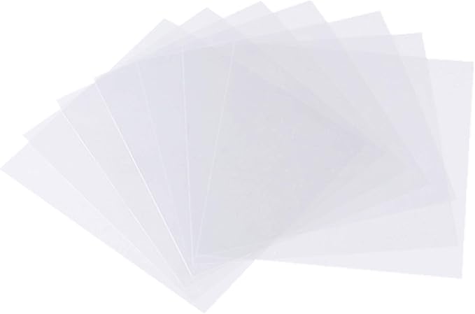 BANLTRE 10 Pieces 10 mil Transparency Blank Template Material Stencils Mylar for Cutting Paper Clear Sheet 12 × 12 inch (10-10 mil)