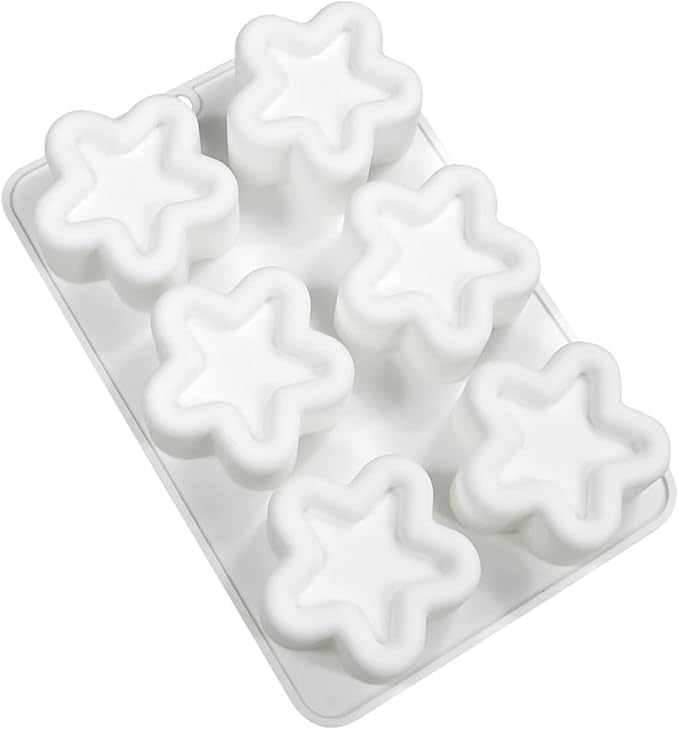 mostsom Star Shaped Mousse Silicone Molds Chocolate Cake Mould Dessert Baking Form Cake Decorating Tools (C_ Star)