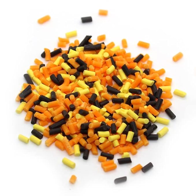 Unpretentious Halloween Sprinkles (1.5 lb) Autumn Mix Jimmies, Gluten Free, Orange, Yellow, & Brown Halloween Sprinkles