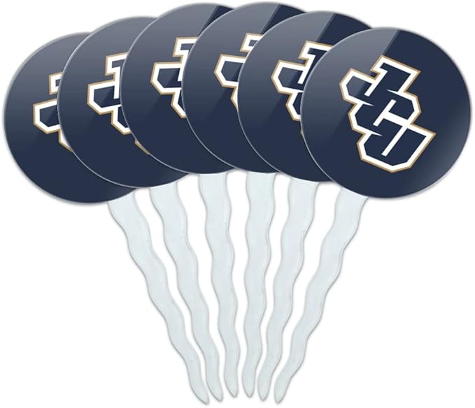 GRAPHICS & MORE John Carroll University Primary Logo Cupcake Picks Toppers Decoration Set of 6
